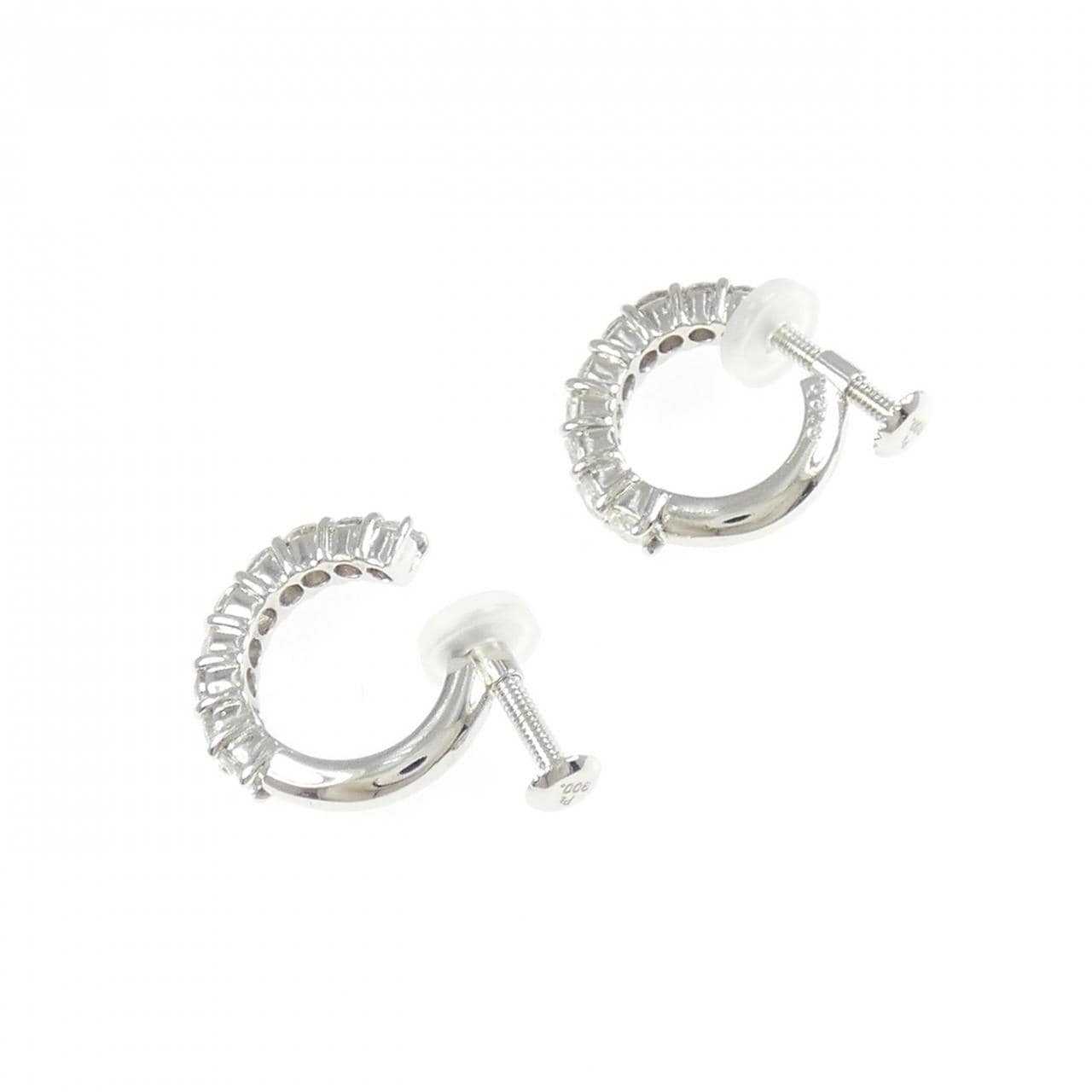 PT900 ダイヤモンド イヤリング 0.818CT
