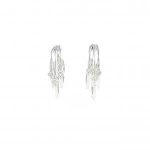 K18WG ダイヤモンド ピアス 0.10CT