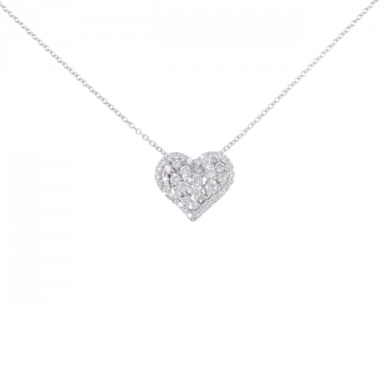 ポンテヴェキオ ハート ダイヤモンド ネックレス 0.95CT