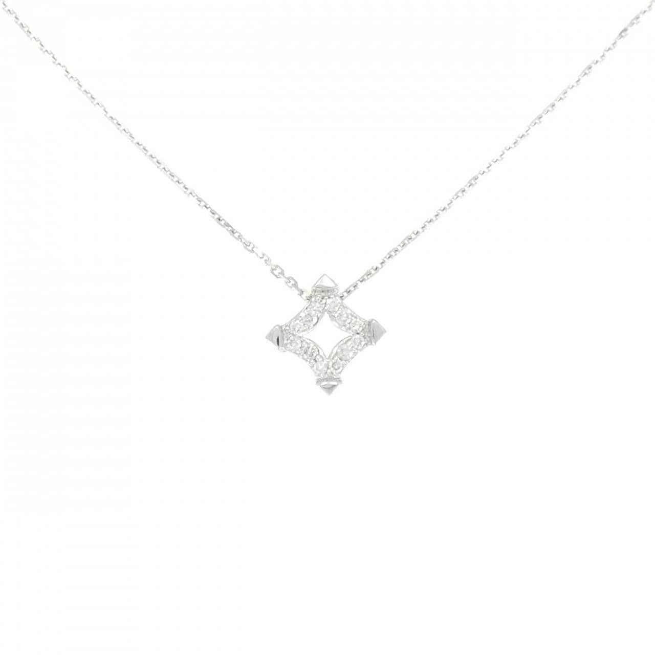 750WG ダイヤモンド ネックレス 0.13CT