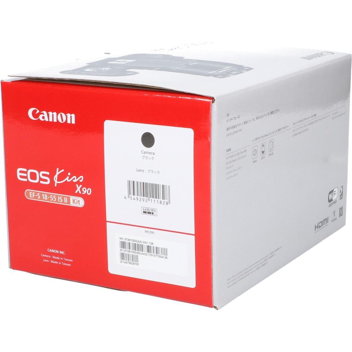 【未使用品】ＣＡＮＯＮ　ＥＯＳ　ＫＩＳＳ　Ｘ９０　１８－５５ＩＳⅡＫＩＴ