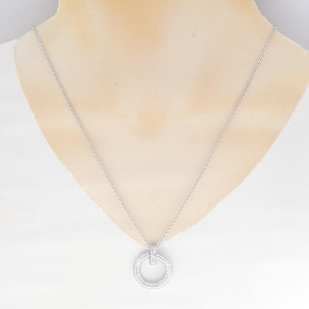 ティファニー Tワン サークル ネックレス 0.72CT