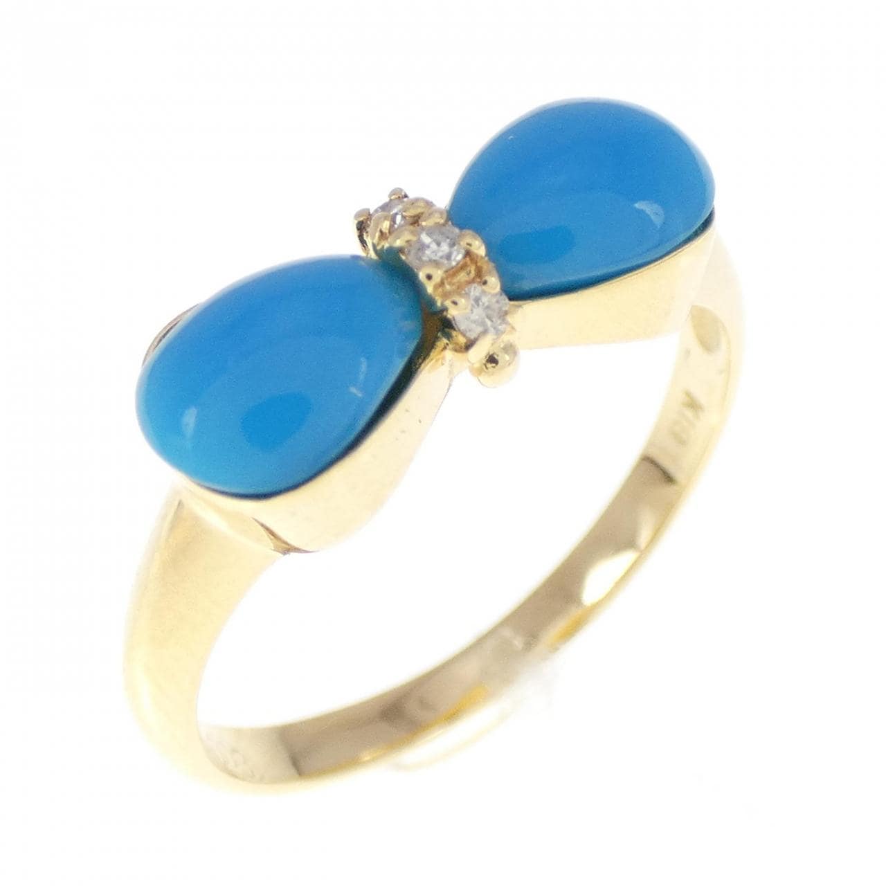 K18YG Turquoise Ring 0.80CT
