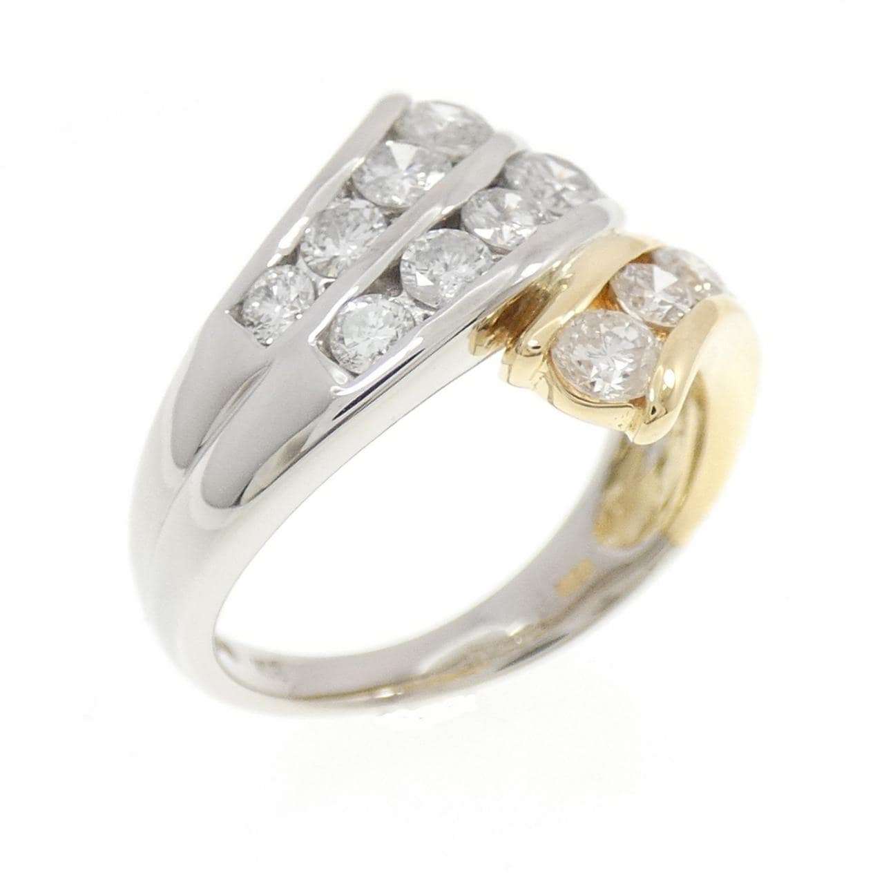 PT900/K18YG ダイヤモンド リング 1.18CT