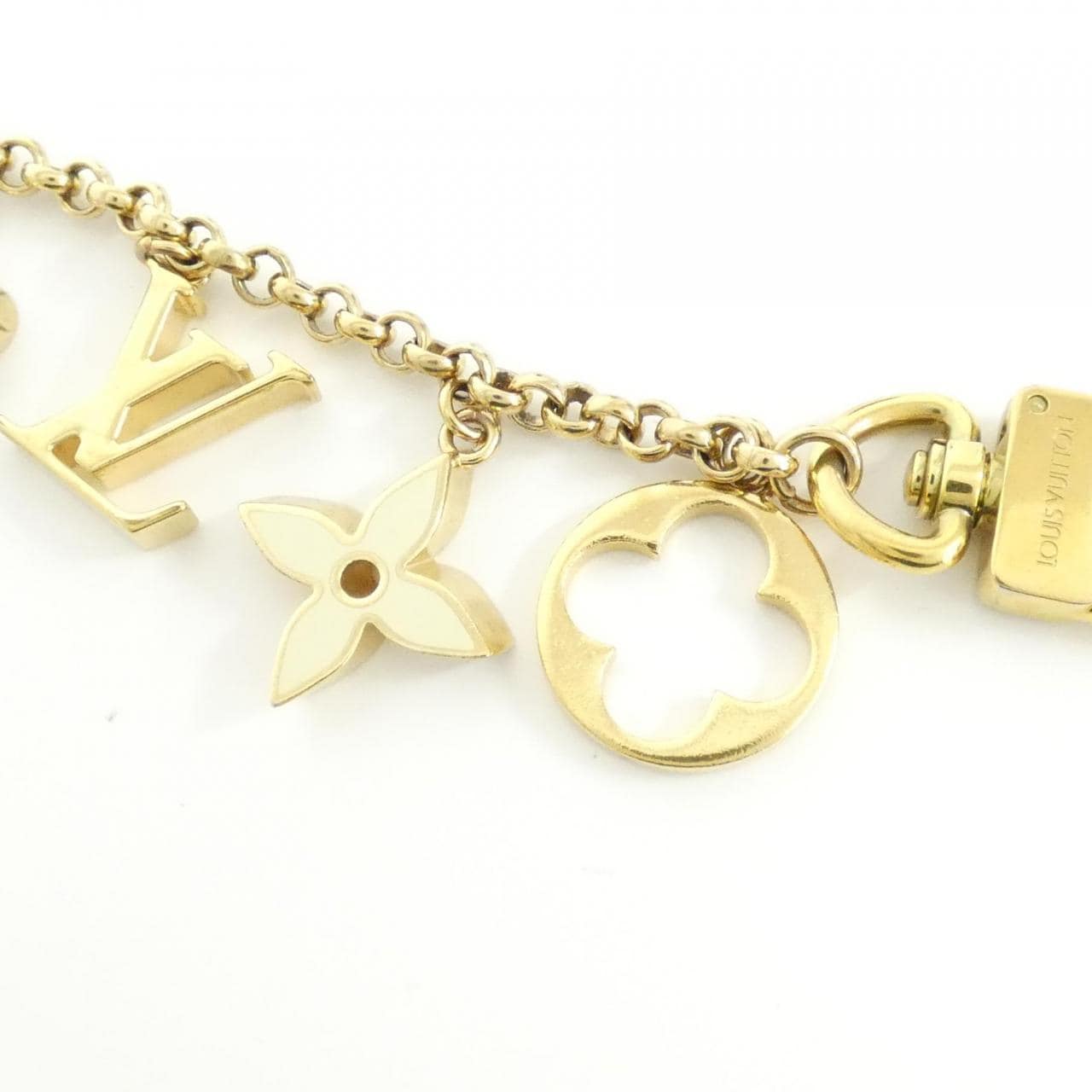 LOUIS VUITTON Bag Charm Chain Fleur De Monogram M65111 Qeelin