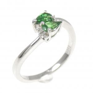 【新品】PT ガーネット リング 0.39CT