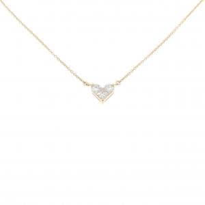 K18YG ハート ダイヤモンド ネックレス 0.28CT
