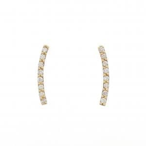【新品】K18YG ダイヤモンド ピアス 0.20CT