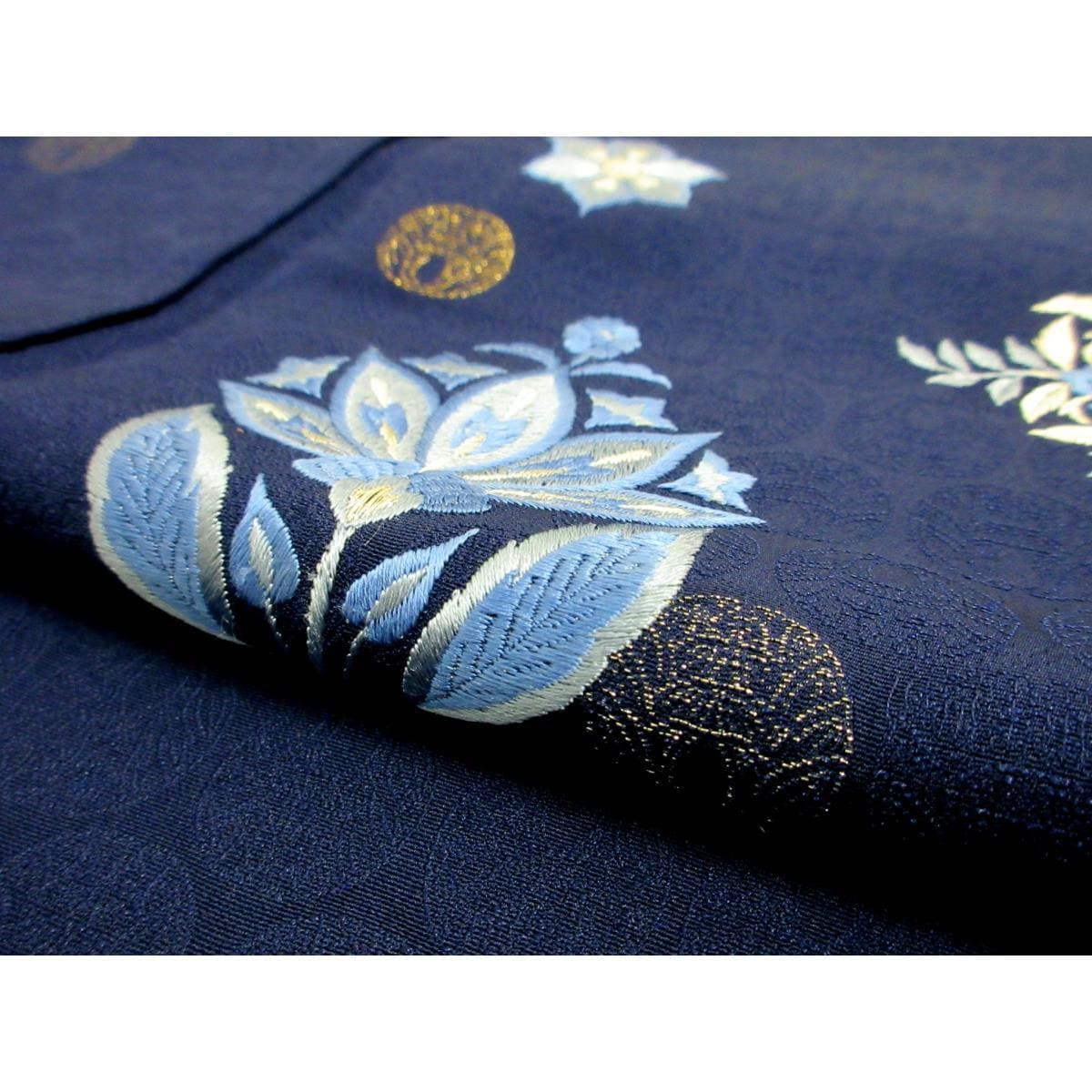 【新品】訪問着　刺繍加工【山口美術織物】