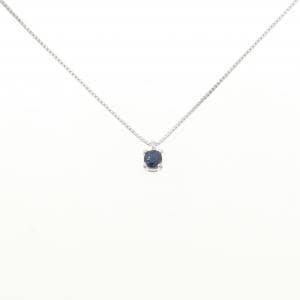K18WG サファイヤ ネックレス 0.12CT