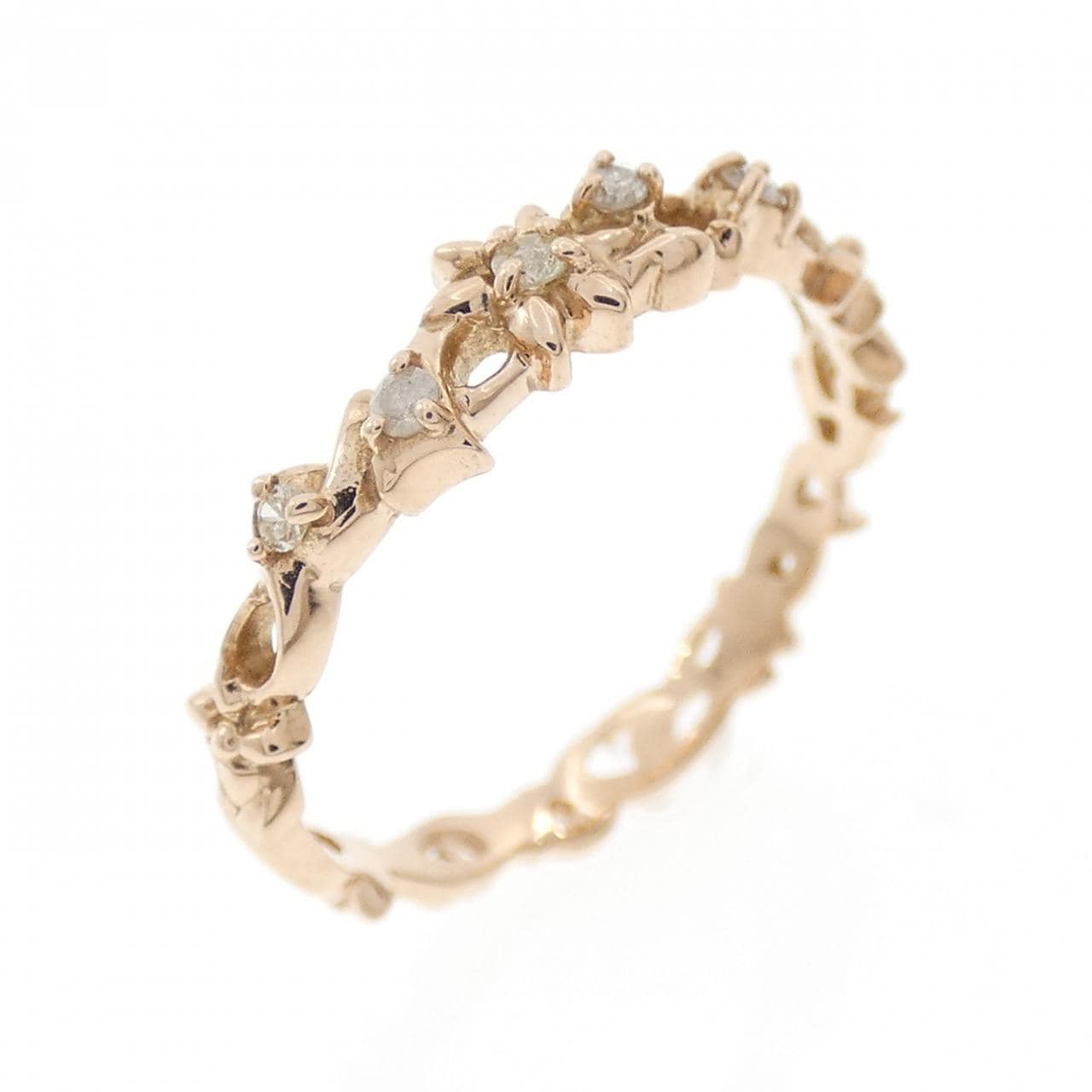 アガット ダイヤモンド リング 0.05CT