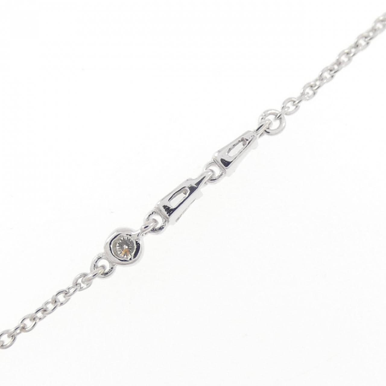 K18WG ダイヤモンド ネックレス 0.10CT