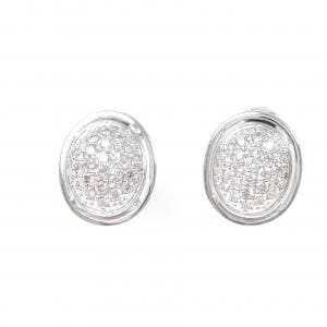 K18WG パヴェ ダイヤモンド ピアス/イヤリング 1.00CT