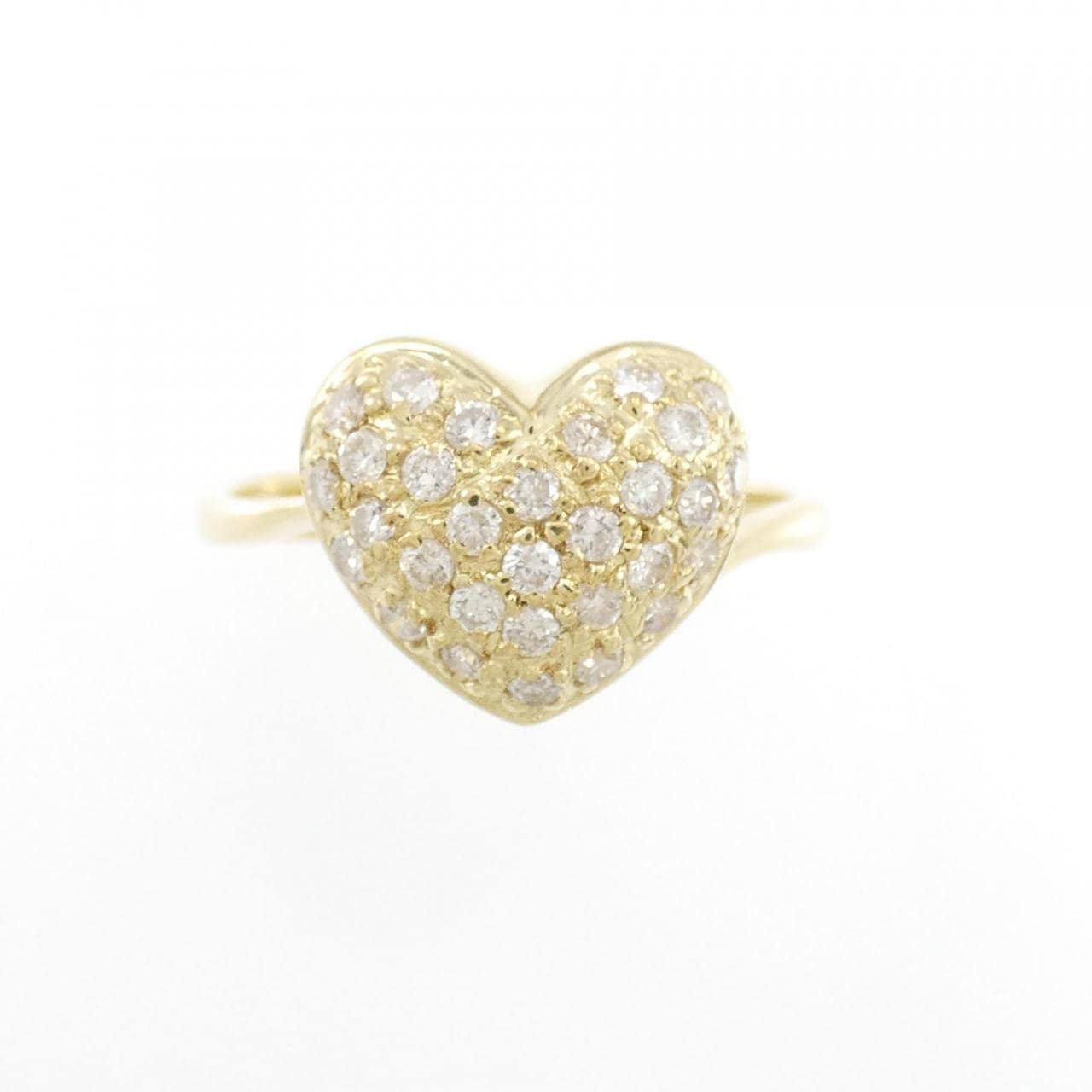 K18YG heart Diamond ring 0.33CT