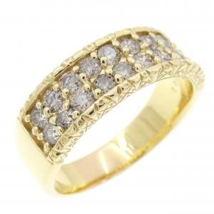 K18YG ダイヤモンド リング 1.00CT