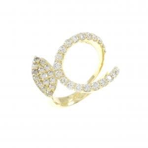 K18YG ダイヤモンド ピンキー リング 0.64CT