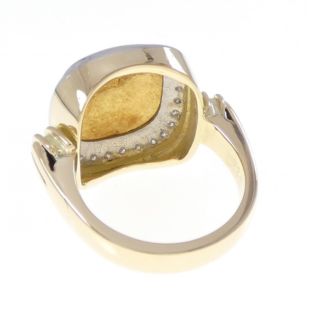 K18YG/純金/PT900 ダイヤモンド リング 0.24CT