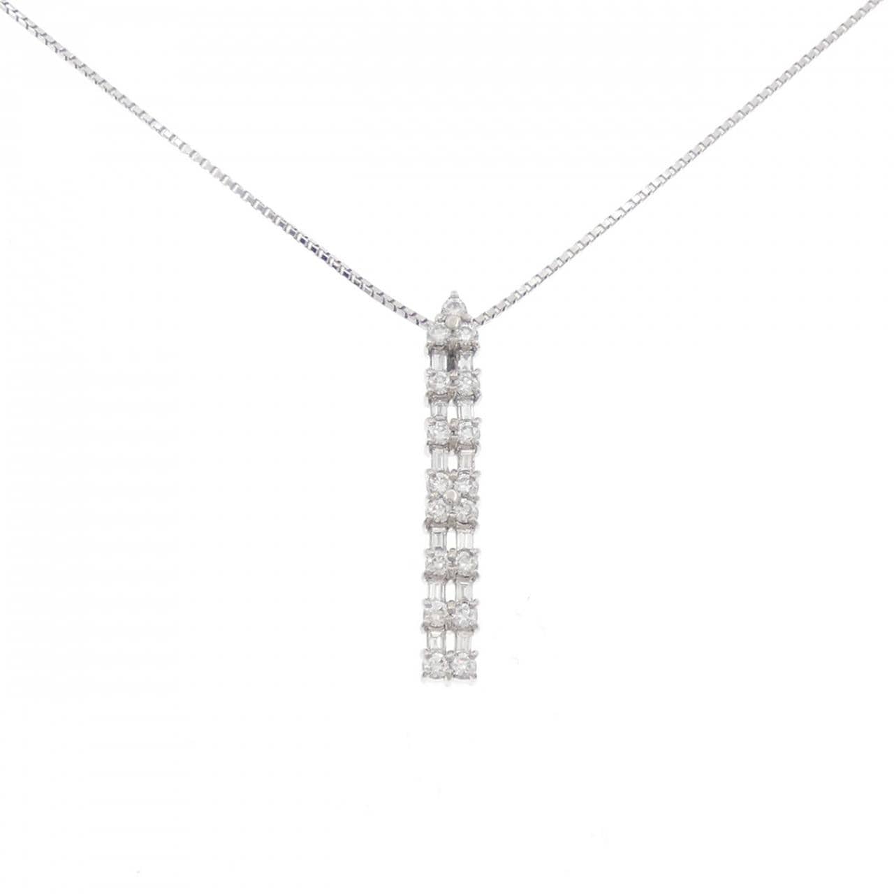 PT900/PT850 ダイヤモンド ネックレス 1.00CT