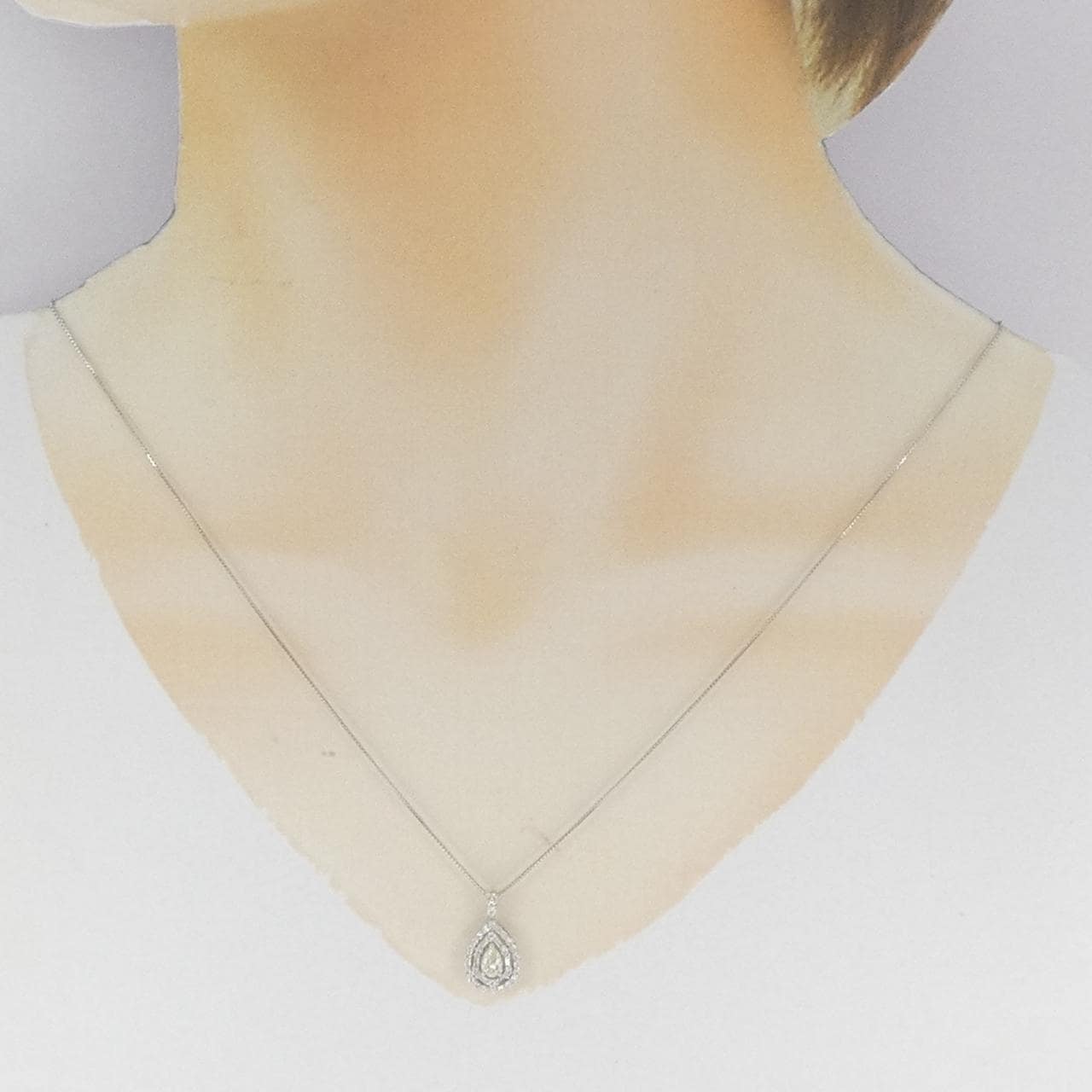 【新品】PT900/PT850 ダイヤモンド ネックレス 0.50CT