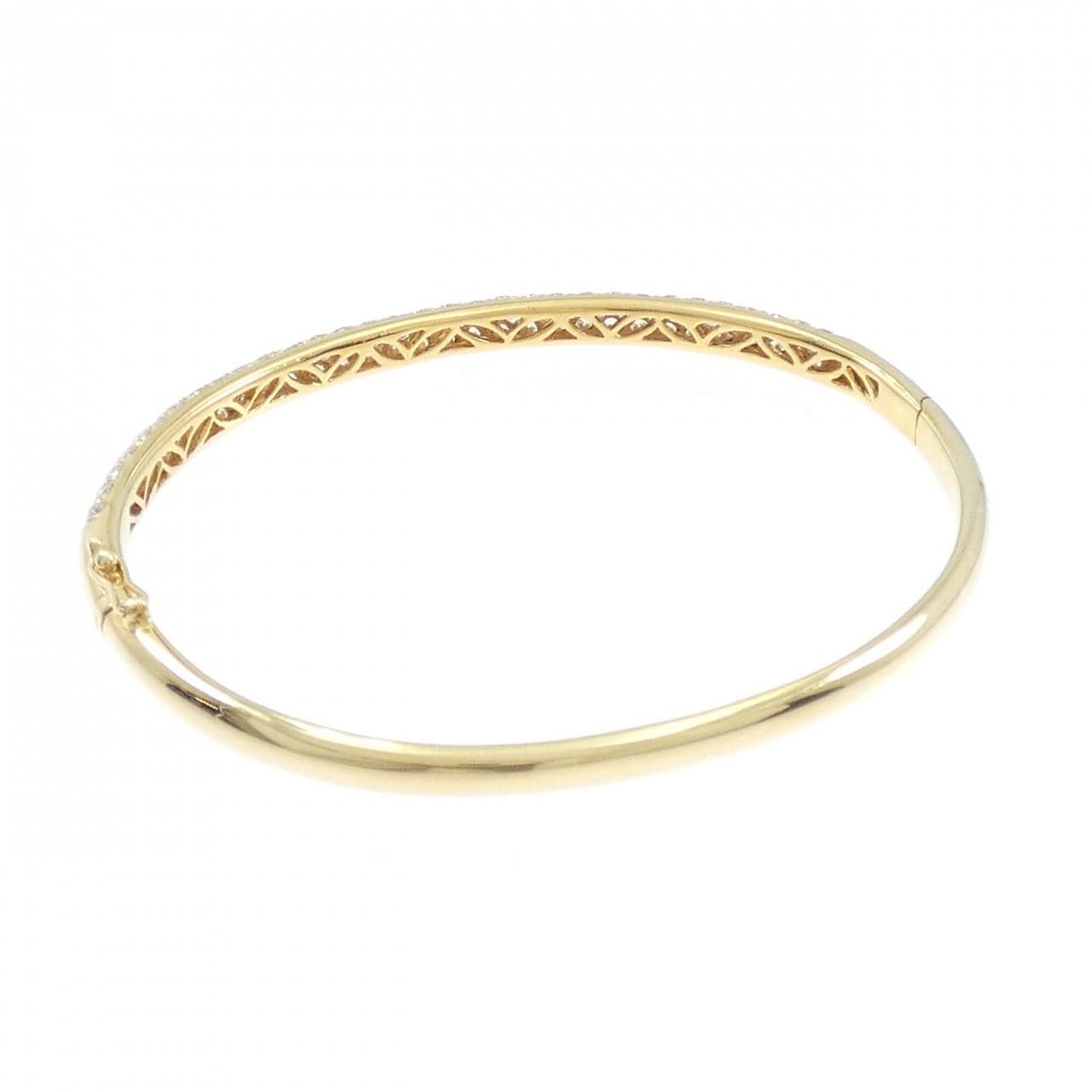 K18YG ダイヤモンド バングル 2.03CT