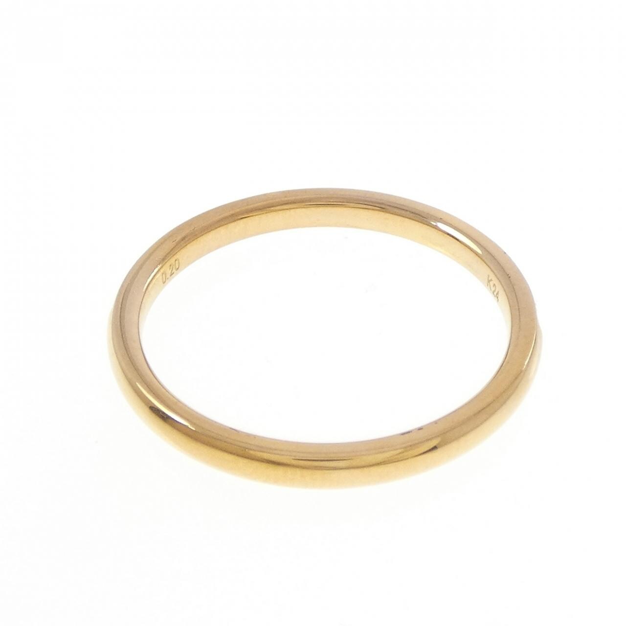 【リメイク】K24YG ハーフエタニティ ダイヤモンド リング 0.20CT