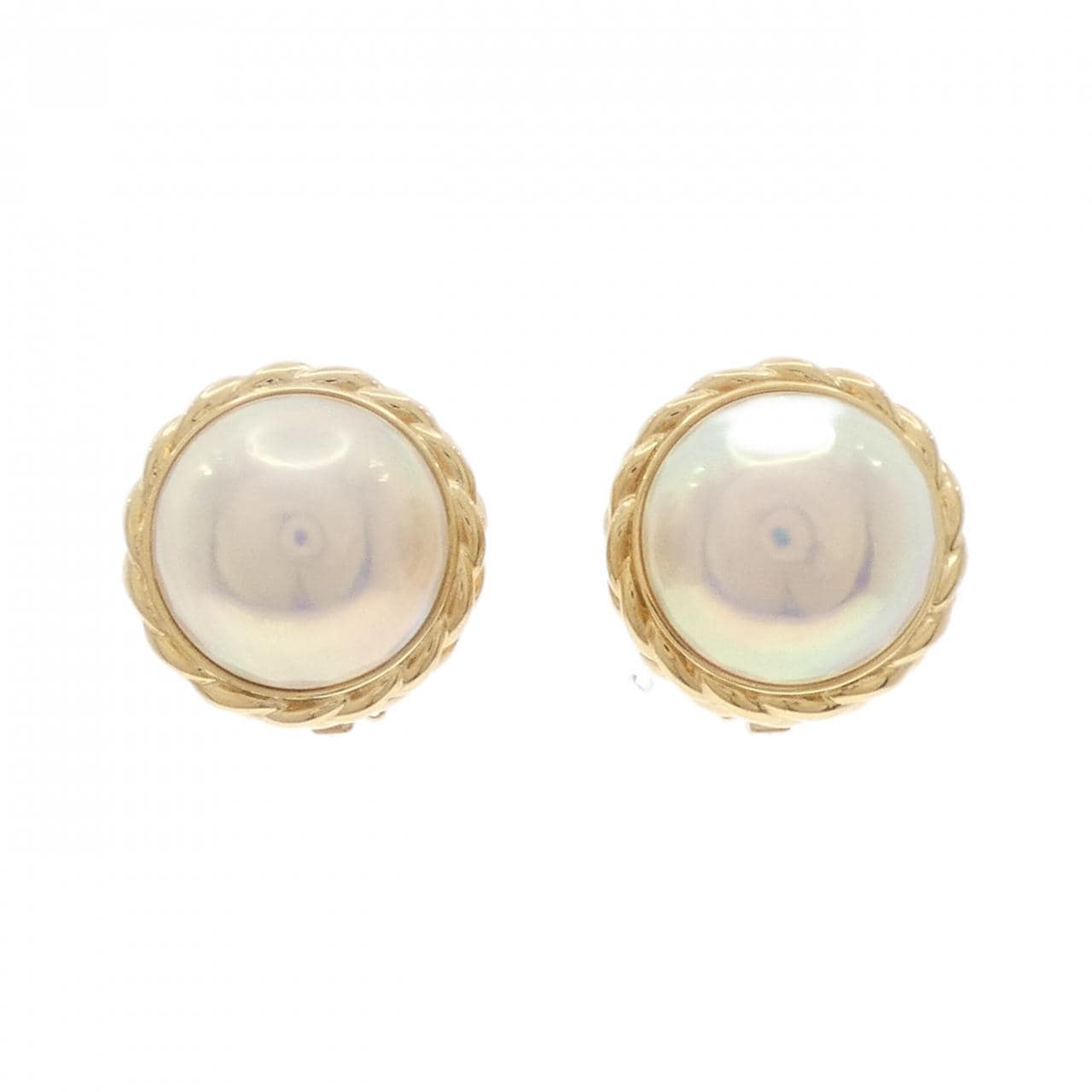 Tasaki mabe pearl earrings