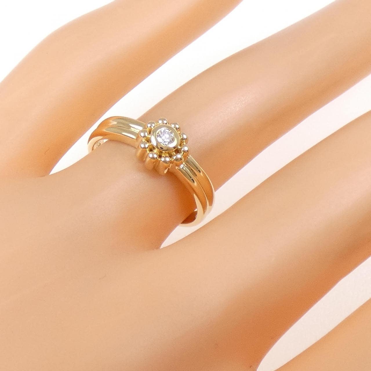 K18YG ダイヤモンド リング 0.05CT
