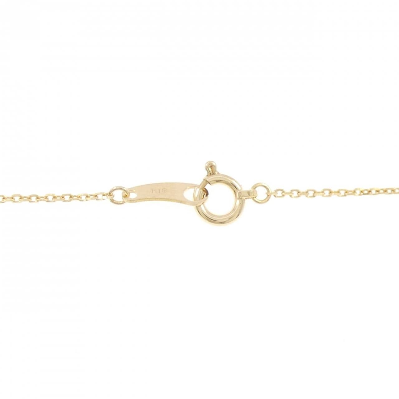 K18YG/K18PG ダイヤモンド ネックレス 0.11CT