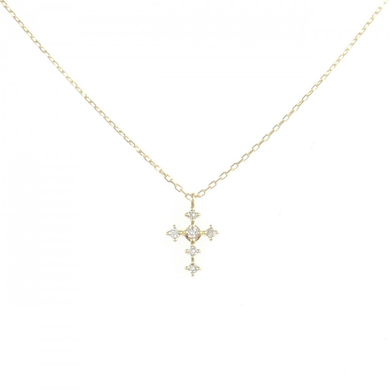 アーカー シェリークロス ネックレス 0.02CT