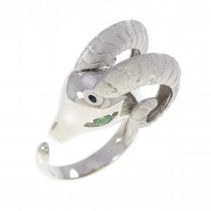 PT900 グリーンガーネット リング 0.19CT