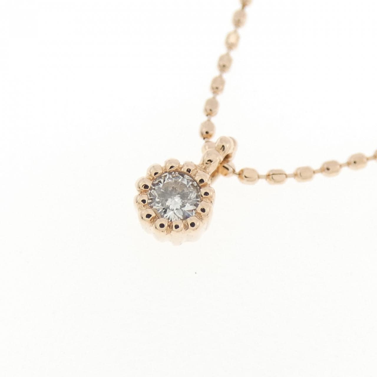 K10PG ダイヤモンド ネックレス 0.05CT