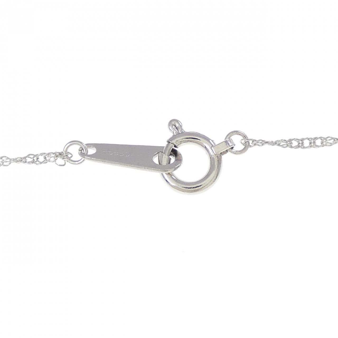 PT900/PT850 ハート トルマリン ネックレス