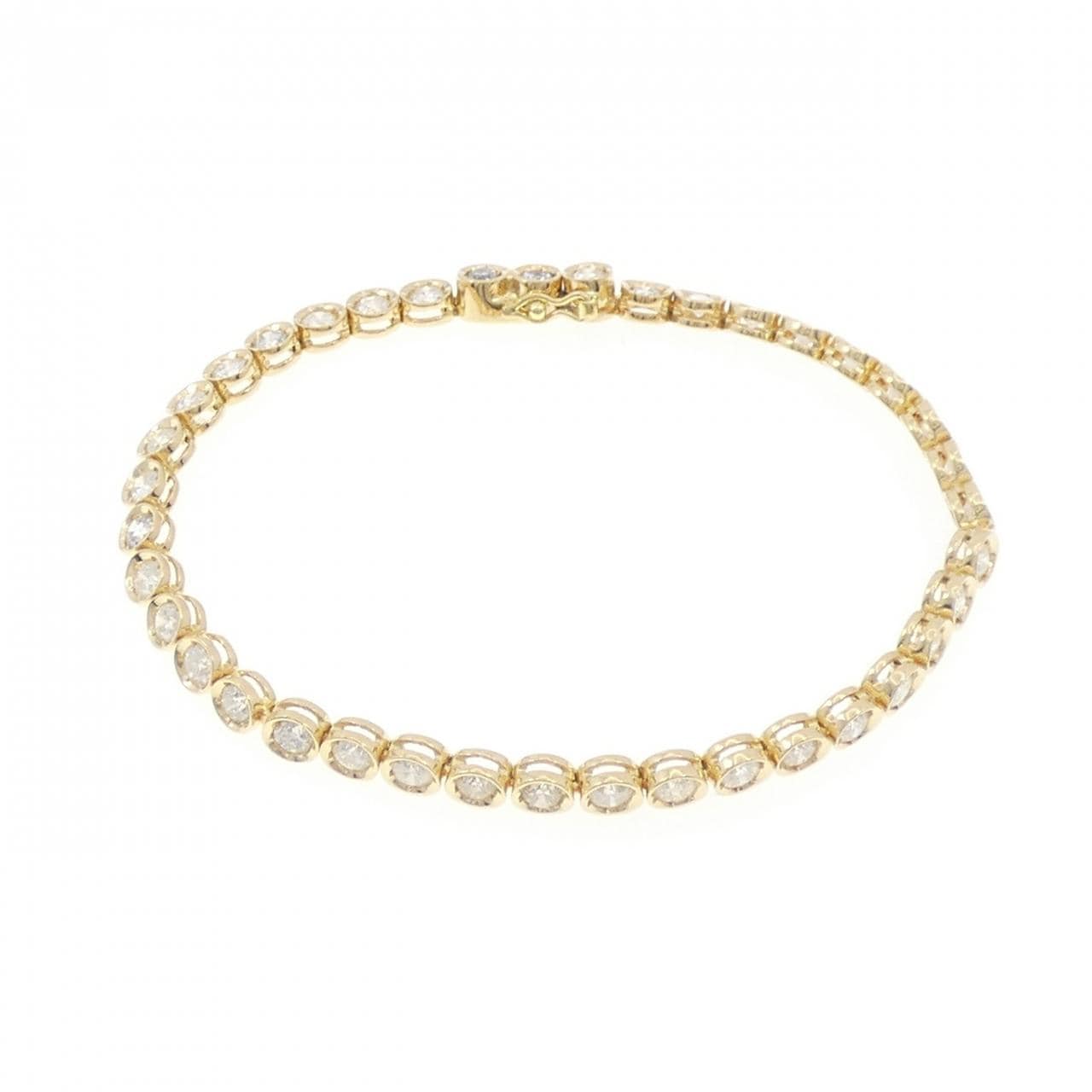 K18YG ダイヤモンド ブレスレット 3.25CT