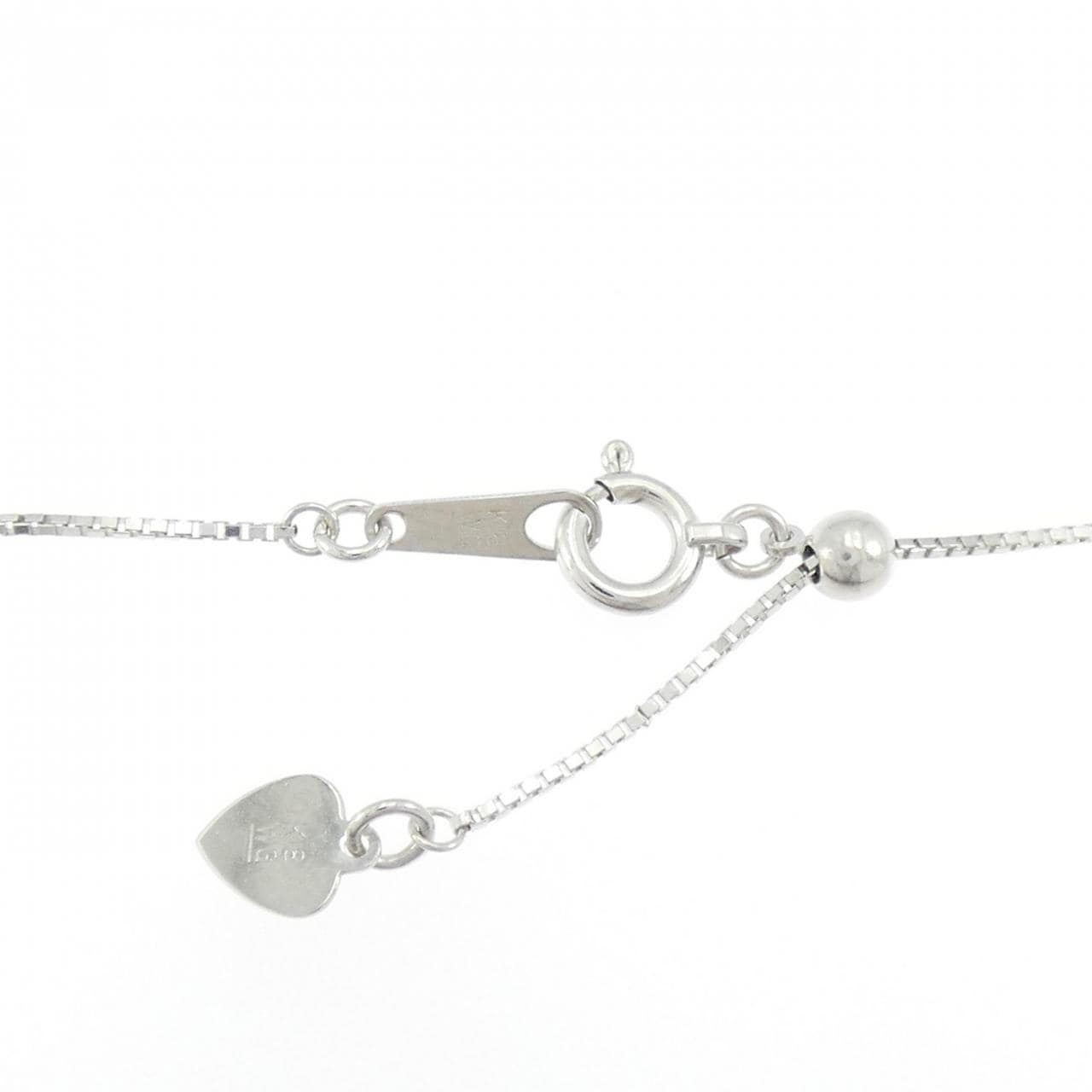 K18WG サファイヤ ネックレス 0.151CT