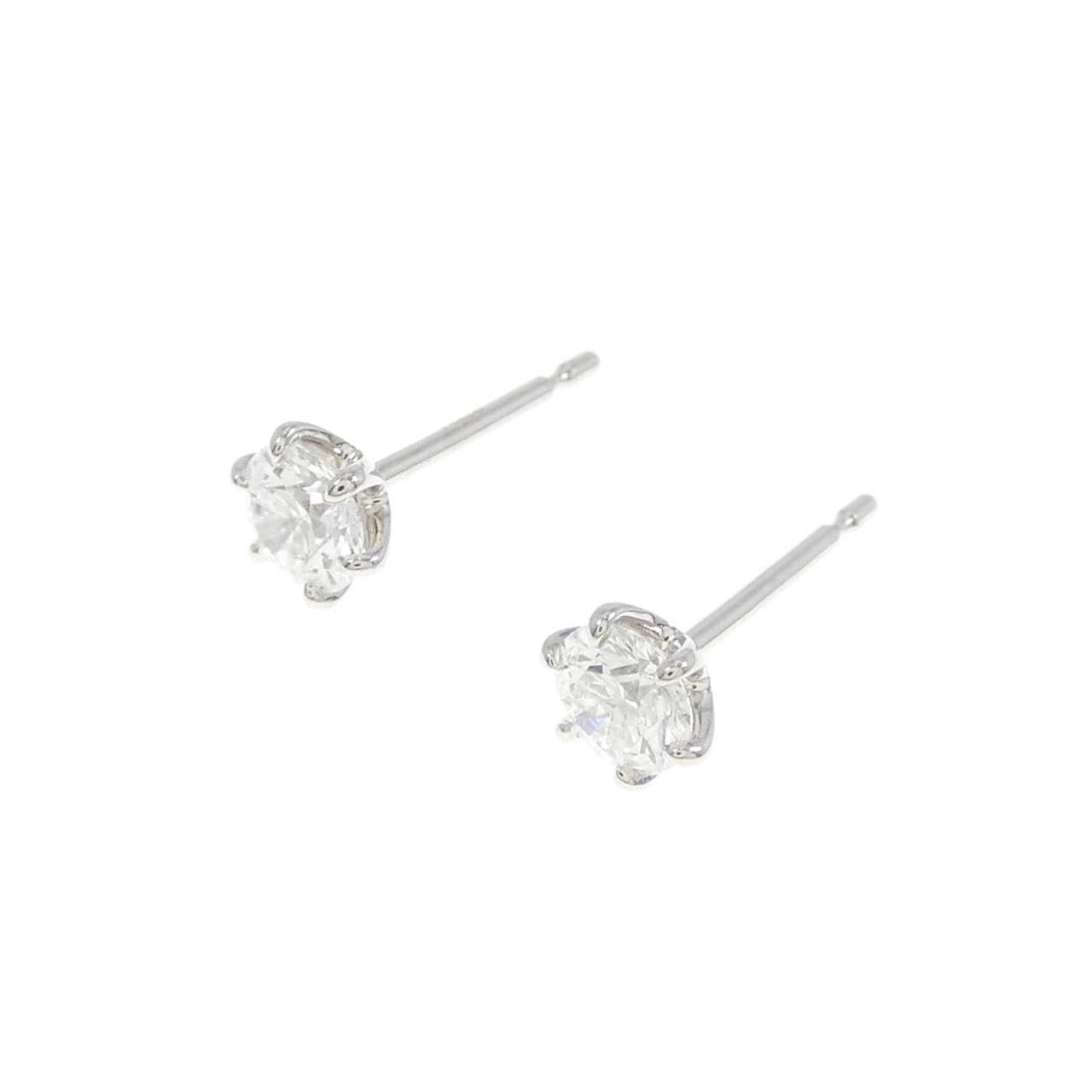 【リメイク】PT/ST ダイヤモンド ピアス 0.256CT 0.263CT D VS2 3EXT-EXT H&C