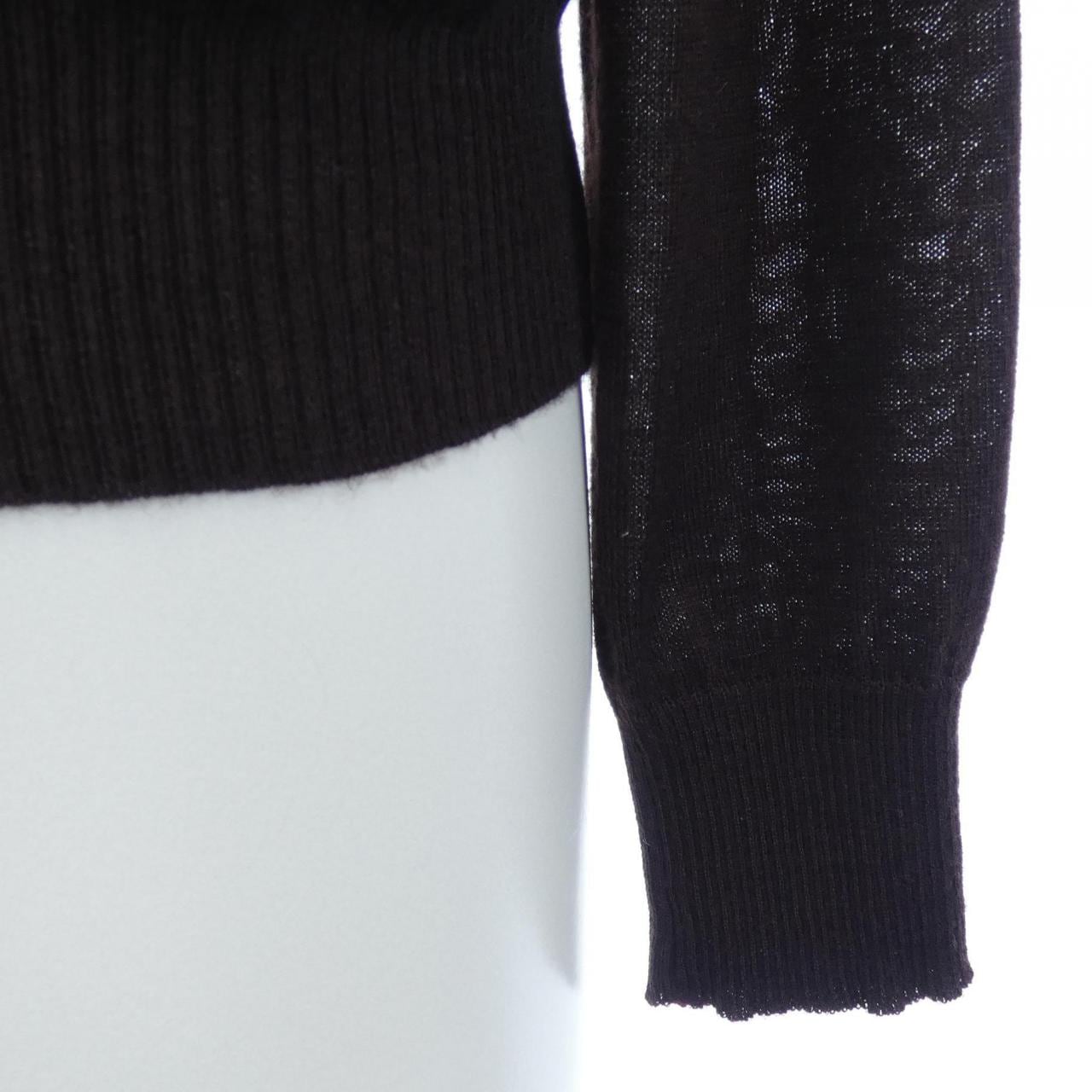 【ヴィンテージ】エルメス HERMES SULFURE&PRESSE PAPIERSⅡ ツイルレーヌ カーディガン