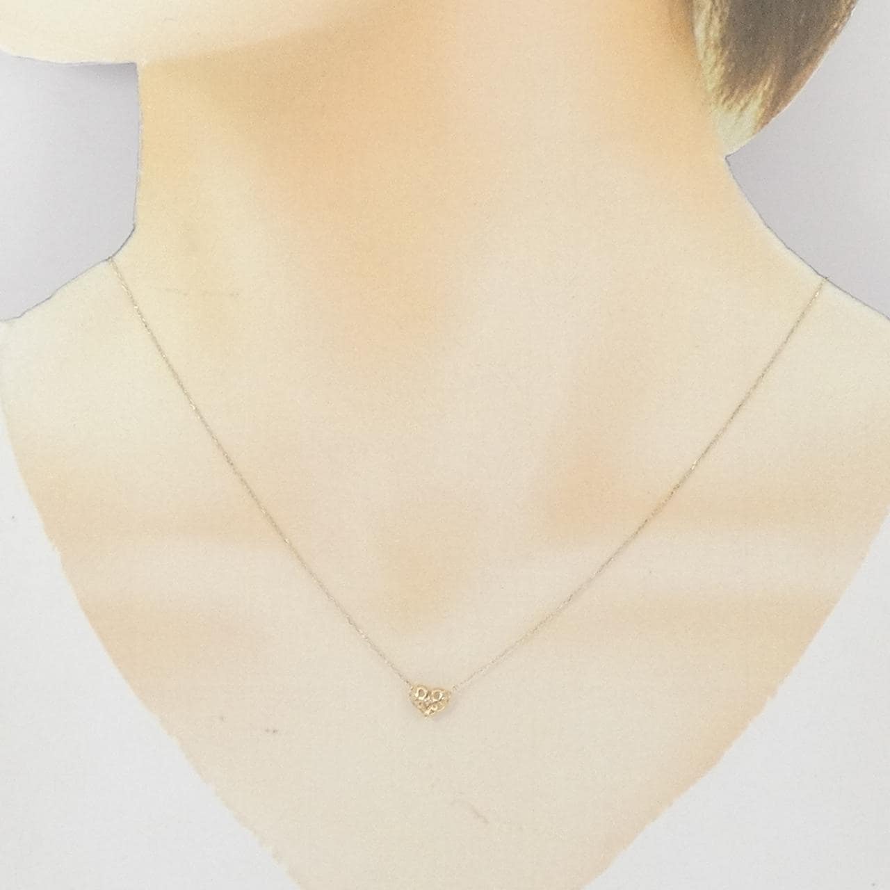 K10YG ハート トルマリン ネックレス