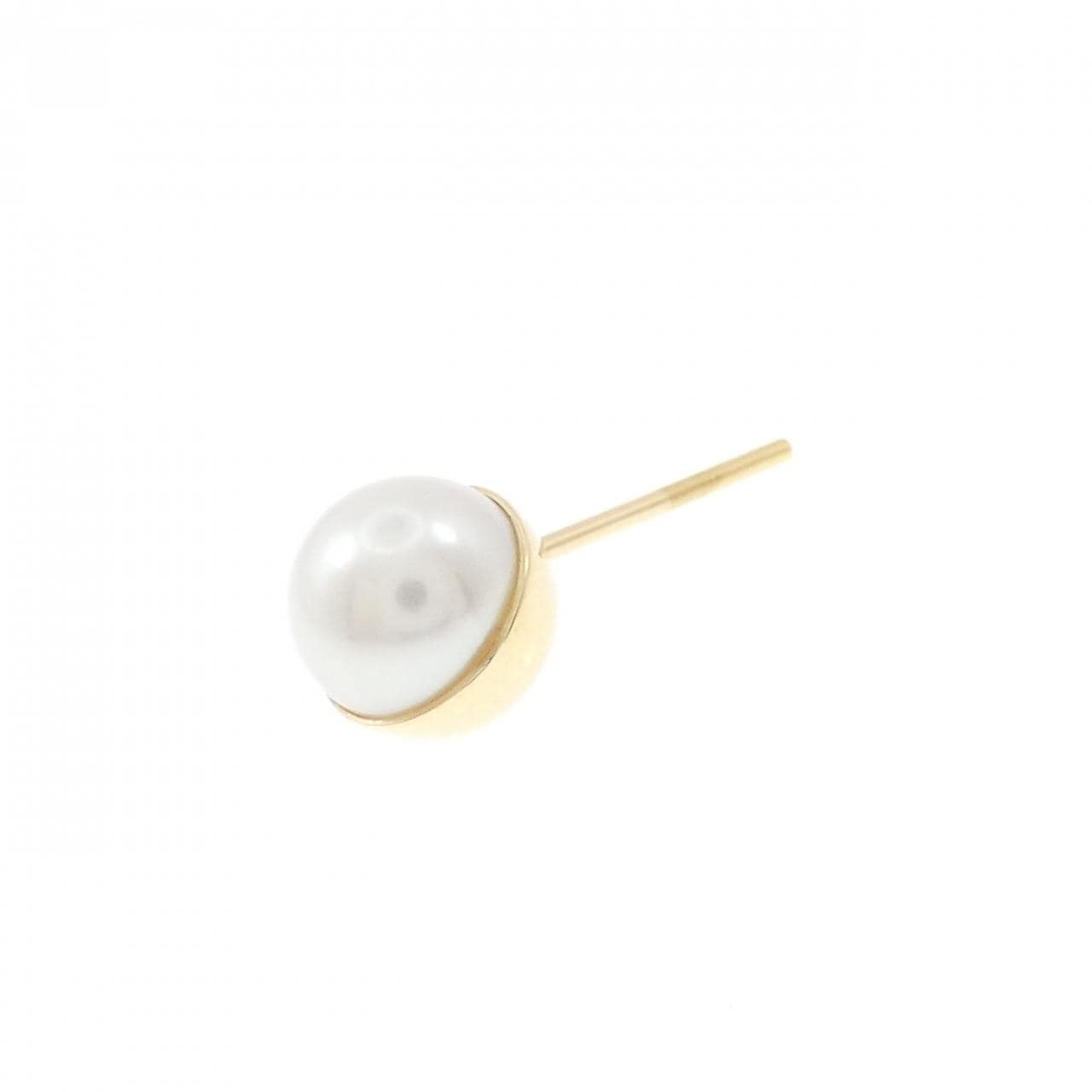 シハラ ハーフパール 45° ピアス 7mm 片耳