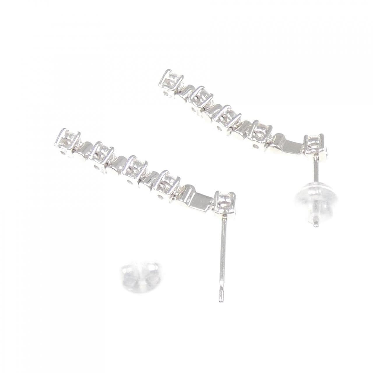 PT900 ダイヤモンド ピアス 0.50CT