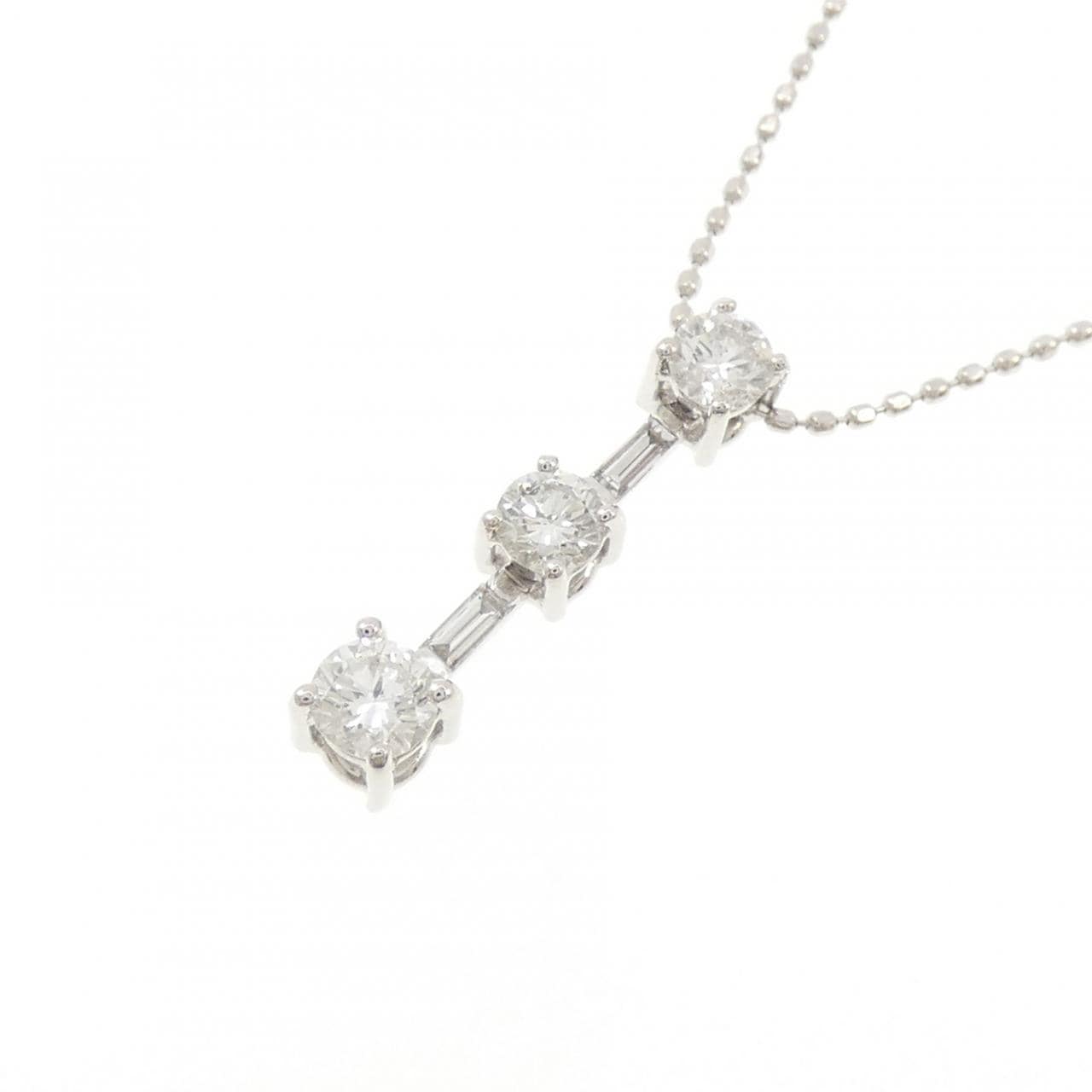 K18WG ダイヤモンド ネックレス 0.50CT