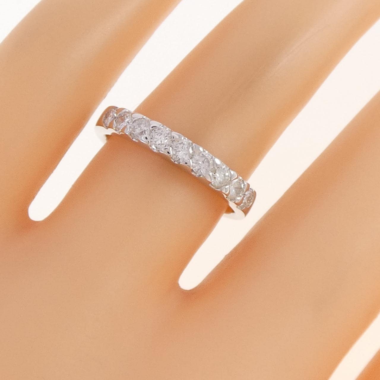 K14WG ダイヤモンド リング 0.50CT