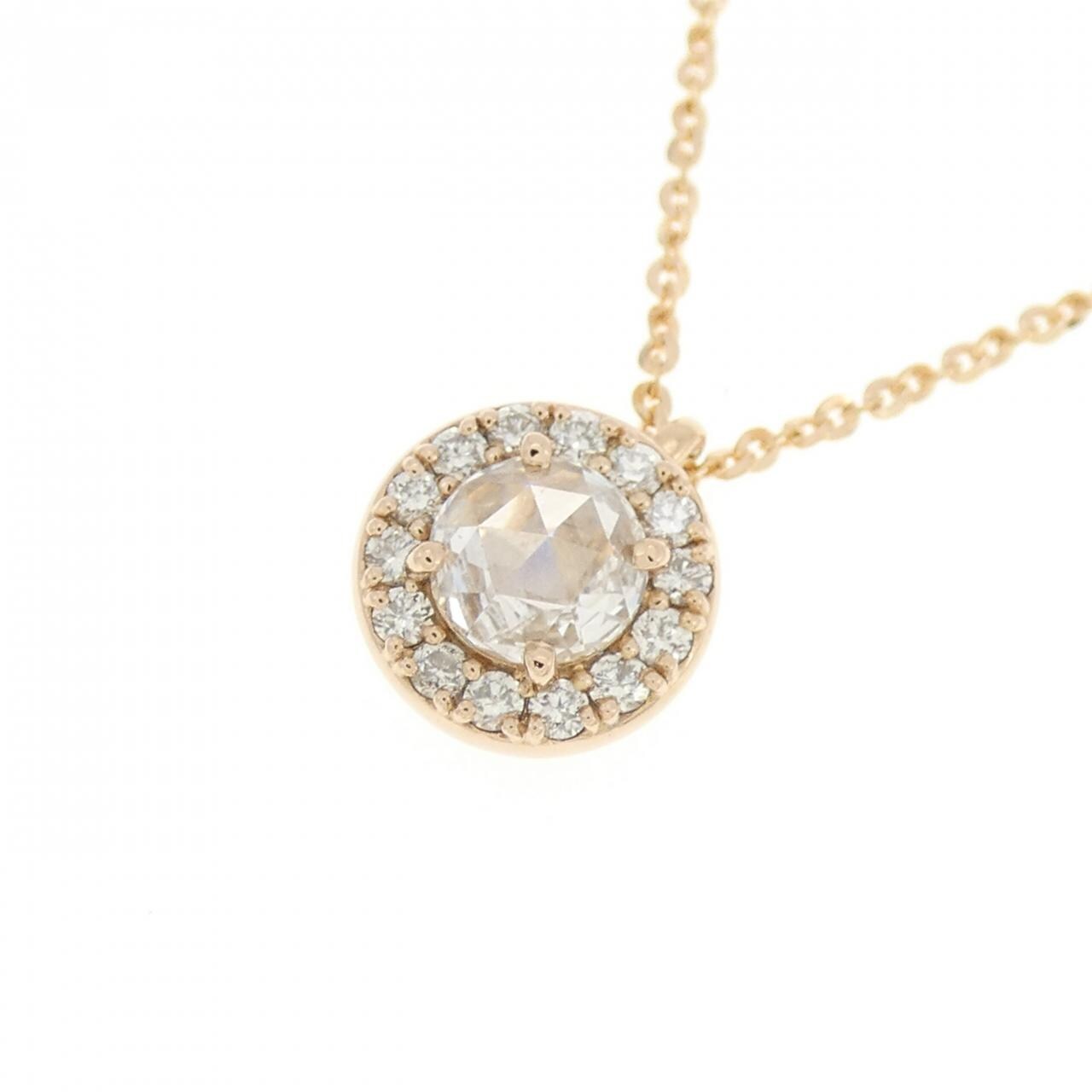 K18PG ダイヤモンド ネックレス 0.224CT