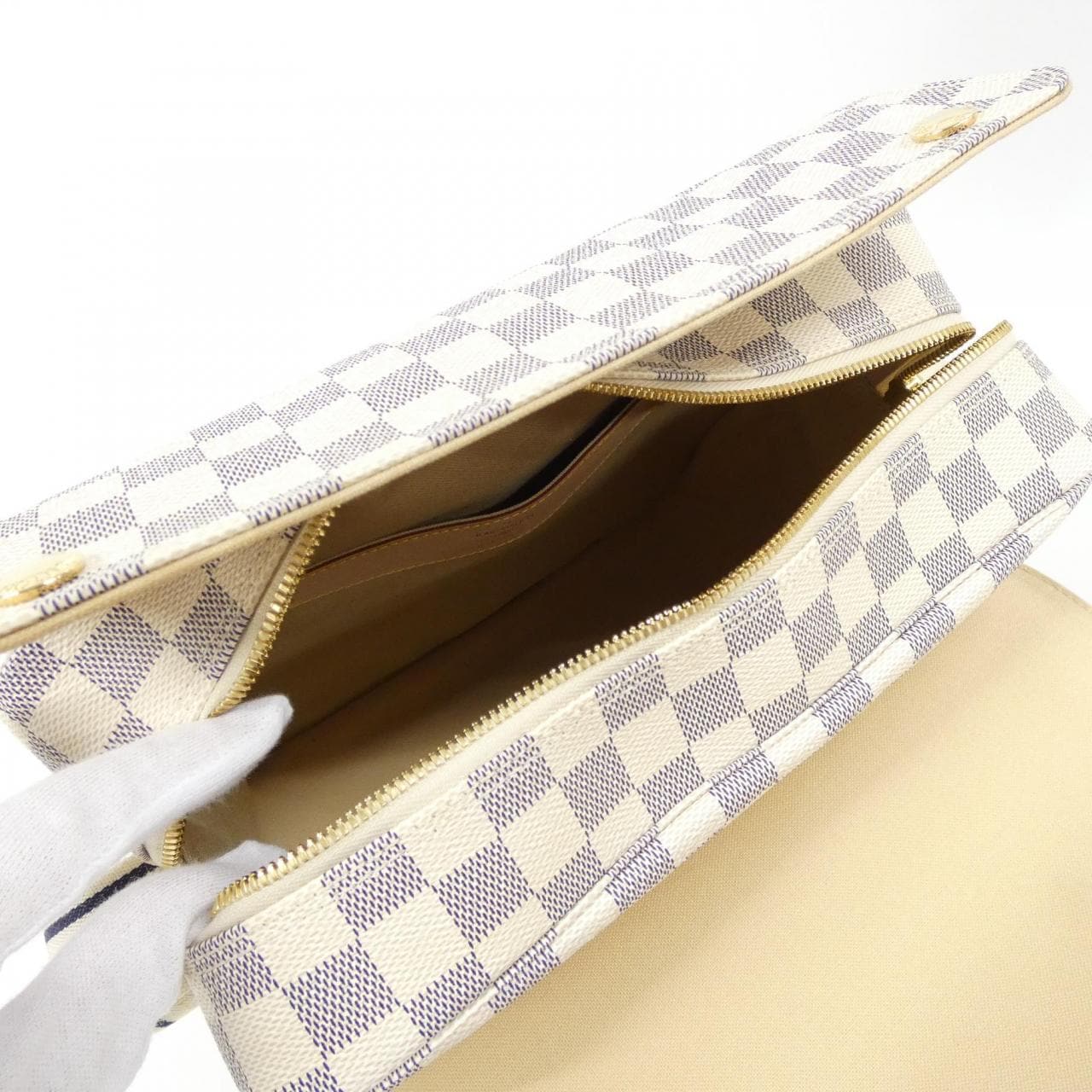 ルイヴィトン ダミエ アズール ナヴィグリオ N51189 ショルダーバッグ