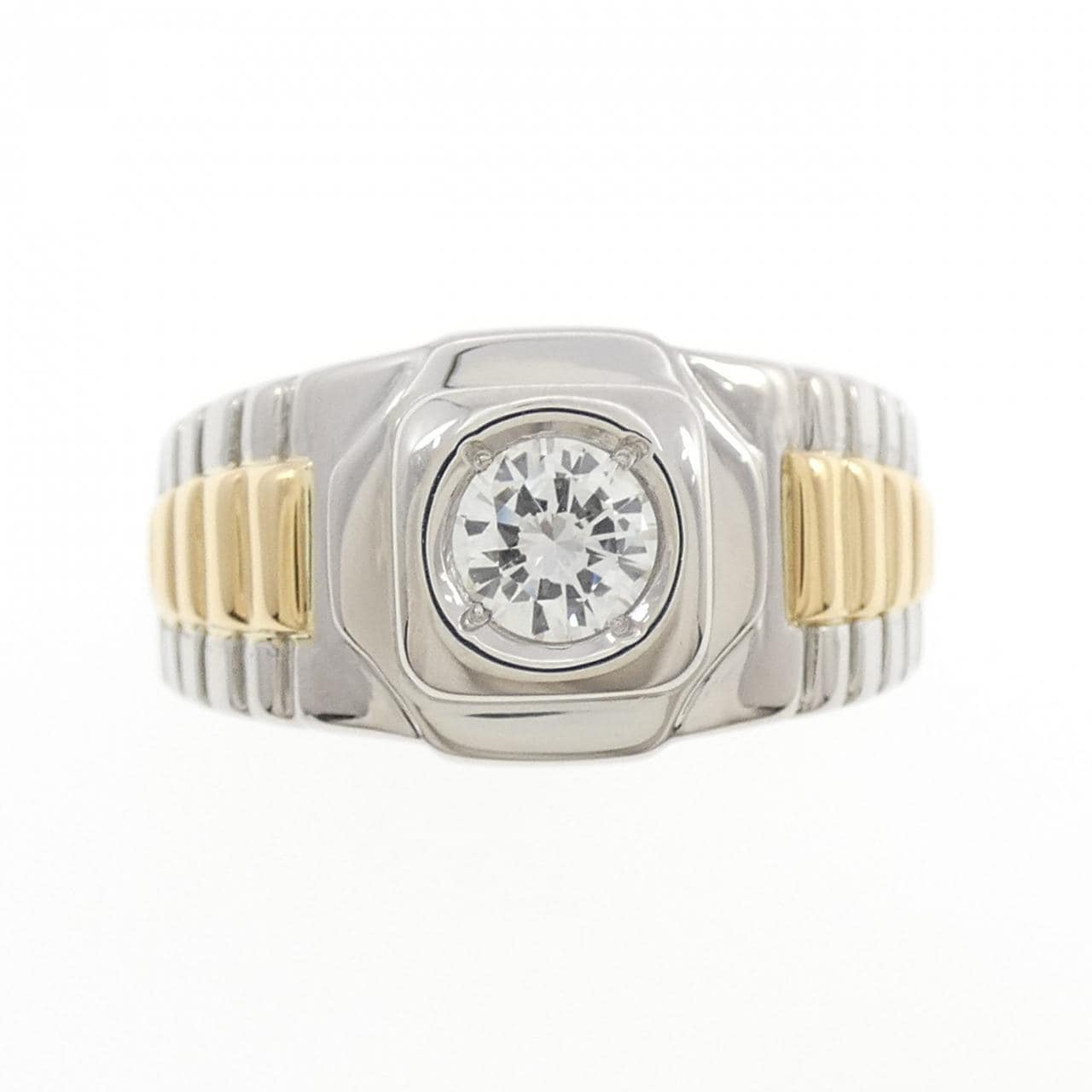 PT900/K18YG Diamond Ring 0.42CT