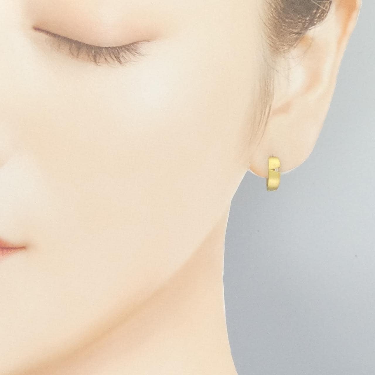 K18YG ダイヤモンド ピアス 0.02CT