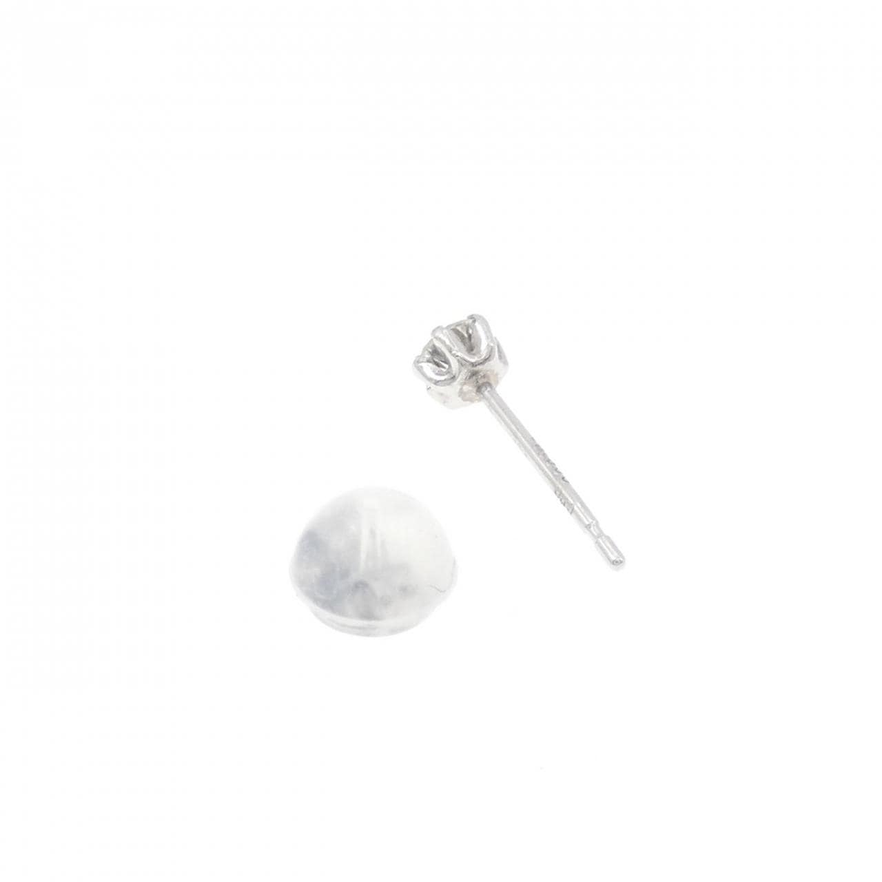 PT900 ダイヤモンド ピアス 0.10CT 片耳