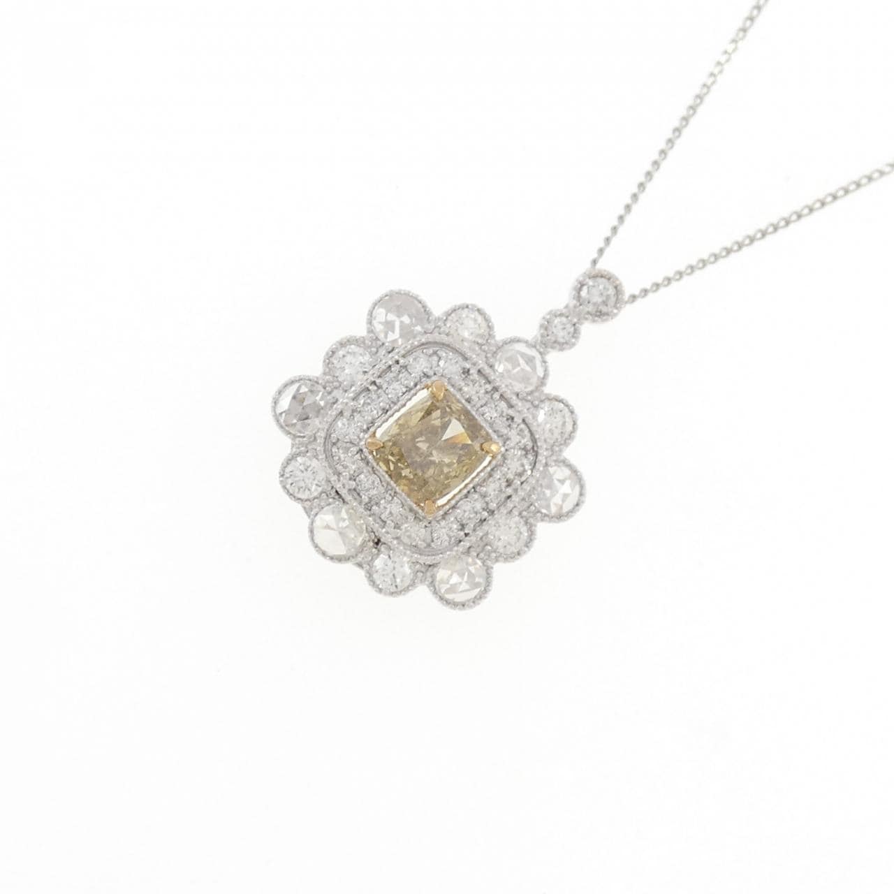 PT950/PT850 ダイヤモンド ネックレス 0.555CT