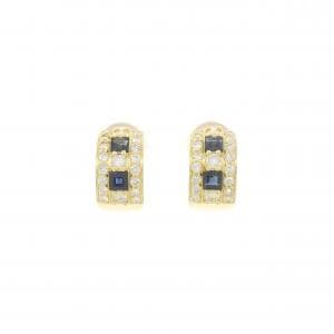 K18YG サファイヤ ピアス 0.90CT