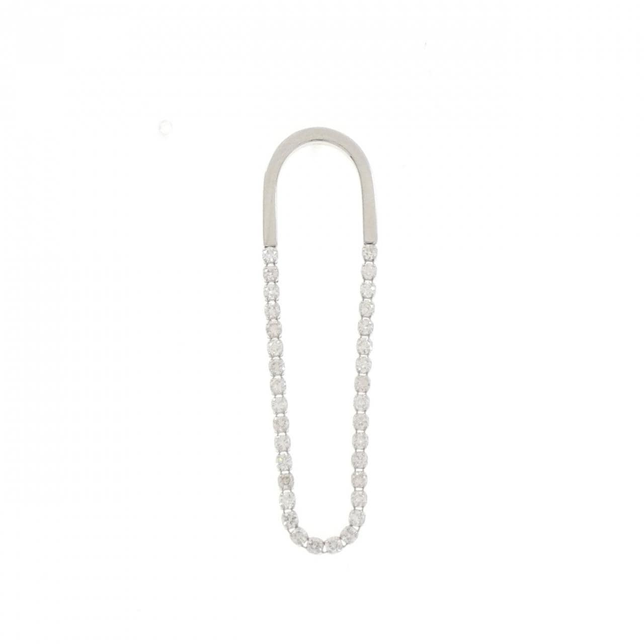アーカー シャンデリアフープ ピアス 0.40CT 片耳
