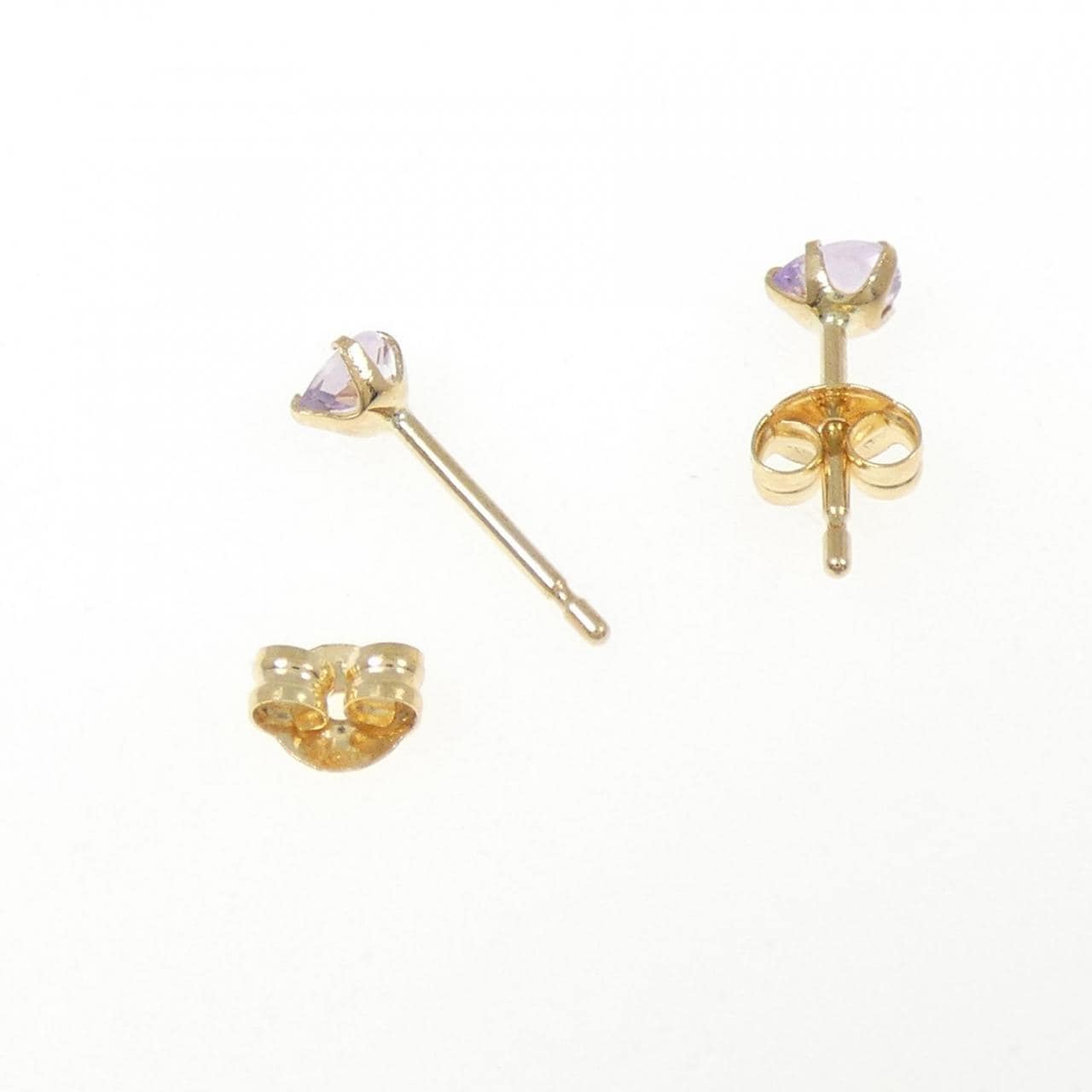 K18YG アメジスト ピアス